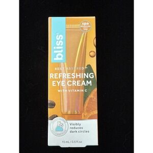 NEW Bliss Rest Assured Dark CircleDepuff Eye Cream Refreshed Eyes FULL SIZE 4622